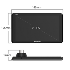 Prémiová GPS navigace pro nákladní automobily, komunita, NaviTruck D11 s velkou 7palcovou obrazovkou