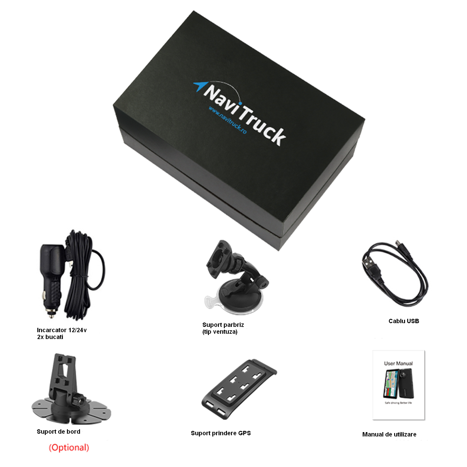 Navigazione GPS Premium per Camion, comunità, NaviTruck D11 schermo grande da 7 pollici