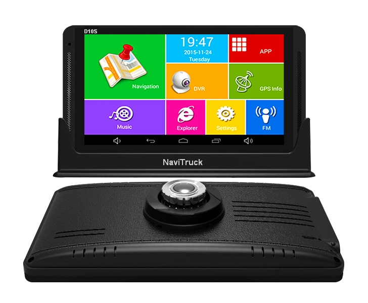 Pachet complet Navigatie GPS NaviTruck D10S+folie sticla securizata +Card memorie 32GB